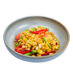ตำข้าวโพด. Spicy Corn Salad