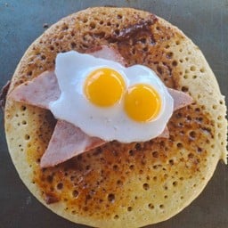 พริกเผา + ไข่ดาว + แฮม