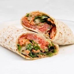 สลัดแร็พแซลมอนรมควันแจ่วมาโย