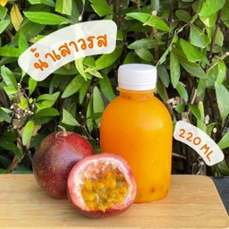 น้ำเสาวรส  พร้อมเนื้อเสาวรส ขนาด 220 ML. จำนวน 1 ขวด  Passion Fruit juice 220 ML