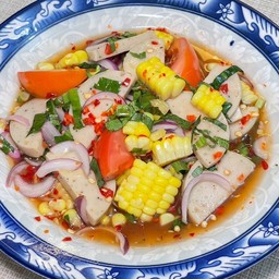 ยำข้าวโพดหมูยอ