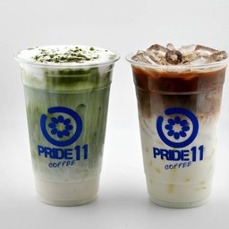 โปรโมชั่นแก้วที่ 1 ทิรามิสุมัจฉะลาเต้ แก้วที่ 2 ลาเต้เย็น