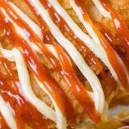 ข้าวไก่ทอดมายองเนสซอสพริก