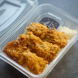 ข้าวไก่ทอดซอสเทอริยากิ