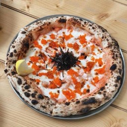 Mentaiko ikura pizza
