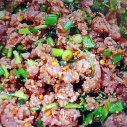 ลาบเนื้อวัวมะนาว 120 บาท