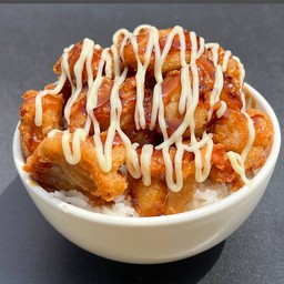 ข้าวไก่คาราเกะซาวครีม