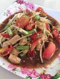 ตำปลาร้าหมูยอ