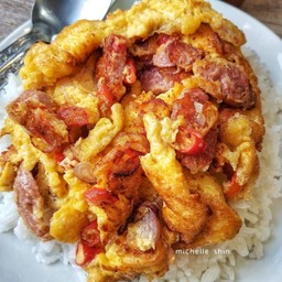 ไข่เจียวแหนม เป็นกับ