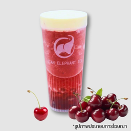 ชาเชอร์รี่ปั่นครีมชีส Cherry smoothie with creamcheese 紅宝石車厘子冰沙