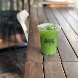 เย็น - มัทฉะน้ำผึ้ง (ไม่ใส่นม)