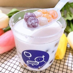 บัวลอยไข่ปลา+กะทิน้ำตาลมะพร้าว