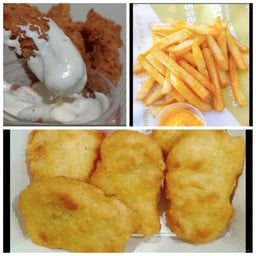 ไก่กรอบ + นักเก็ตไก่ + เฟรนฟราย
