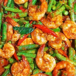 พริกแกงถั่วฝักยาวกุ้ง