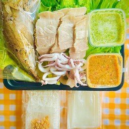 เมี่ยงปลาทู+สามชั้น+หมึก