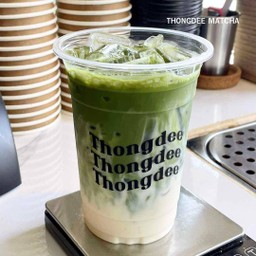 iced ' Hazelnut ' Matcha latte
