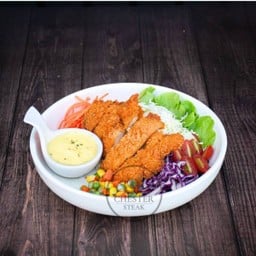 สลัดไก่กรอบ