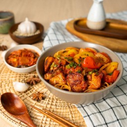 หมี่ซั่ว BtD กับไก่ย่างถ่าน