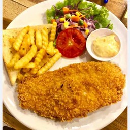 สเต็กไก่กรอบ