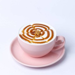 นมสดคาราเมล ร้อน. Hot Caramel Fresh milk