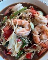 ตำกุ้งลวกปูปลาร้า