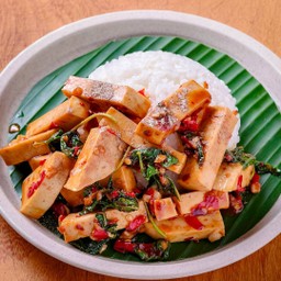 ข้าวกะเพราหมูยออุบล