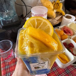 สุตร C มะม่วง กล้วย เนยถัว ปั่นผงหร่าย