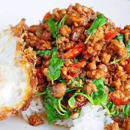 กะเพราหอมริมระเบียง