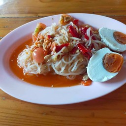 ตำเส้นเล็กไทยไข่เค็ม