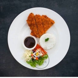 ข้าวหมูทอด ซอสทงคัตสึ