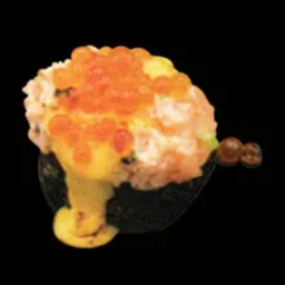 ซูชิแซลมอนไข่ปลาแซลมอนราดชีสเผา