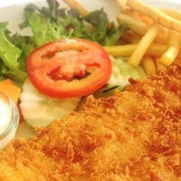 สเต็กปลาดอลลี่ชุบเกล็ดขนมปัง