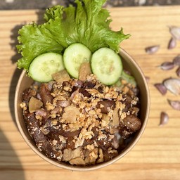 ข้าวหมูทอดกระเทียมสุดซอย