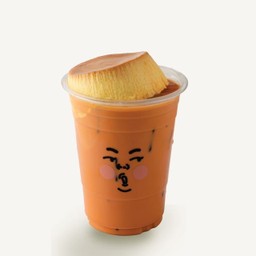 Thai Milk tea and Custard Pudding