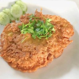 ไข่เจียวหมูสับ กับข้าว