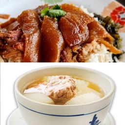 [เซตสุดฮิต] ข้าวขาหมู + ฟักตุ๋นมะนาวดอง