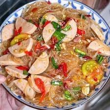 ตำเส้นเล็กหมูย่อ