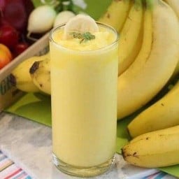 นมสดกล้วยหอมปั่น