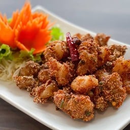 ลาบกุ้งกรอบ