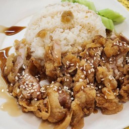 ข้าวไก่ทอดซอสเทอริยากิ
