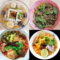 เส้นนัวครัวเหนือ (ขนมจีนน้ำเงี้ยว ก๋วยจั๊ยญวน ข้าวซอย ลาบคั่วเหนือ)