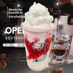 สตอเบอรี่ นมสด ปั่น