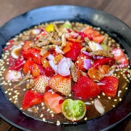 ตำสตอเบอร์รี่กุ้งสดดด