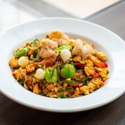 ผัดสามฉุนกุ้ง