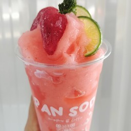 สตอเบอร์รี่ x มะนาว (ไม่ใส่นม)