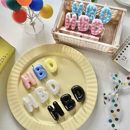 เทียน HBD ทรงลูกโปร่ง