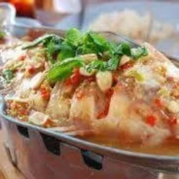 ปลาทับทิมนึ่งมะนาว