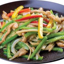 หมูผัดพริกหวาน