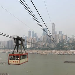 The Ropeway Of Yangtze River