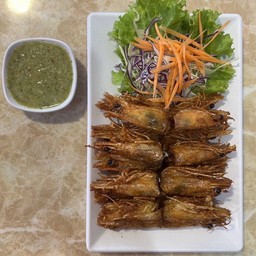 หัวกุ้งทอด